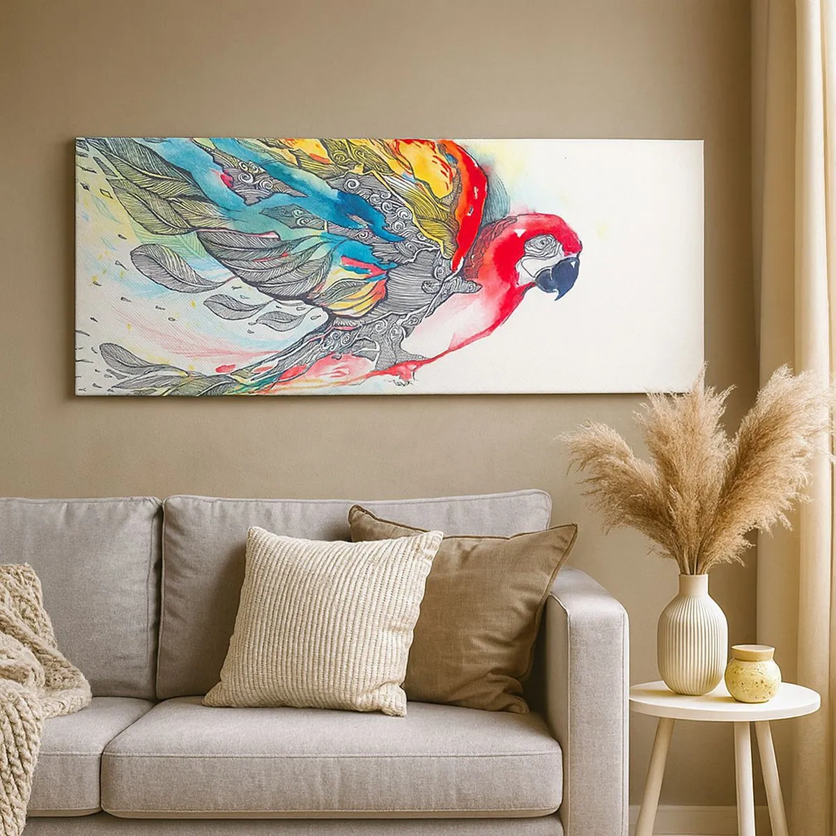 Obraz na plátně - Žij barevně - 100x40 cm