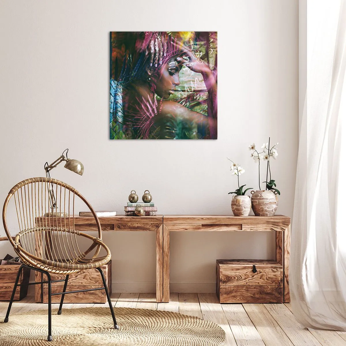 Obraz na plátně - Matka příroda v džungli - 60x60 cm