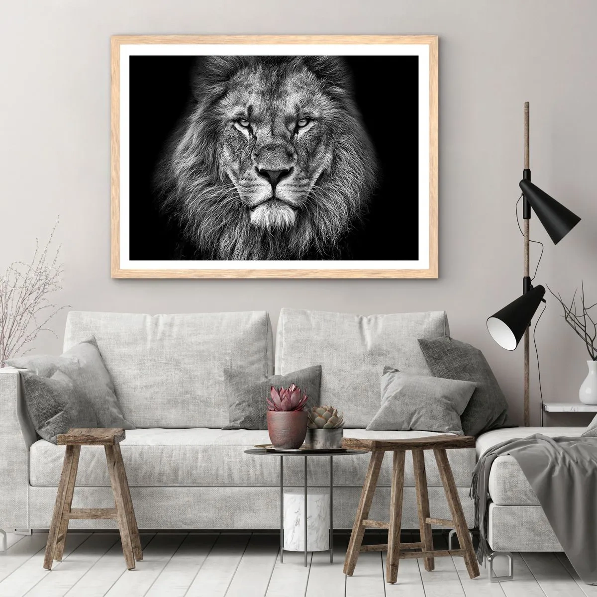 Plakát v rámu světlý dub - V korunovačním oděvu - 70x50 cm