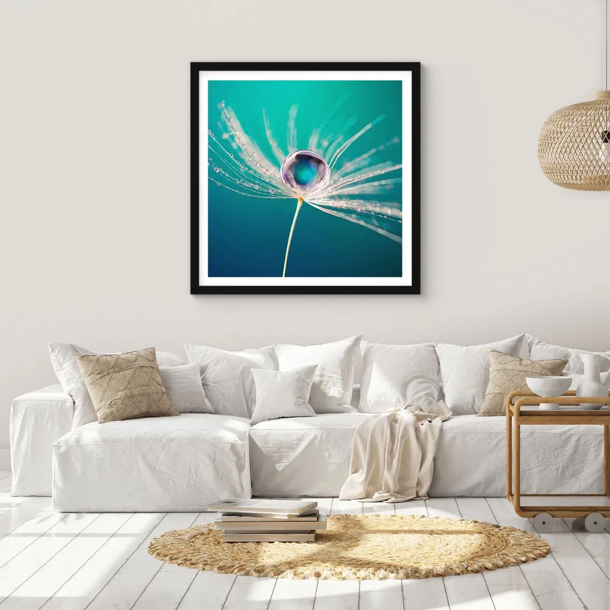 Plakát v černém rámu - Mystický okamžik - 60x60 cm