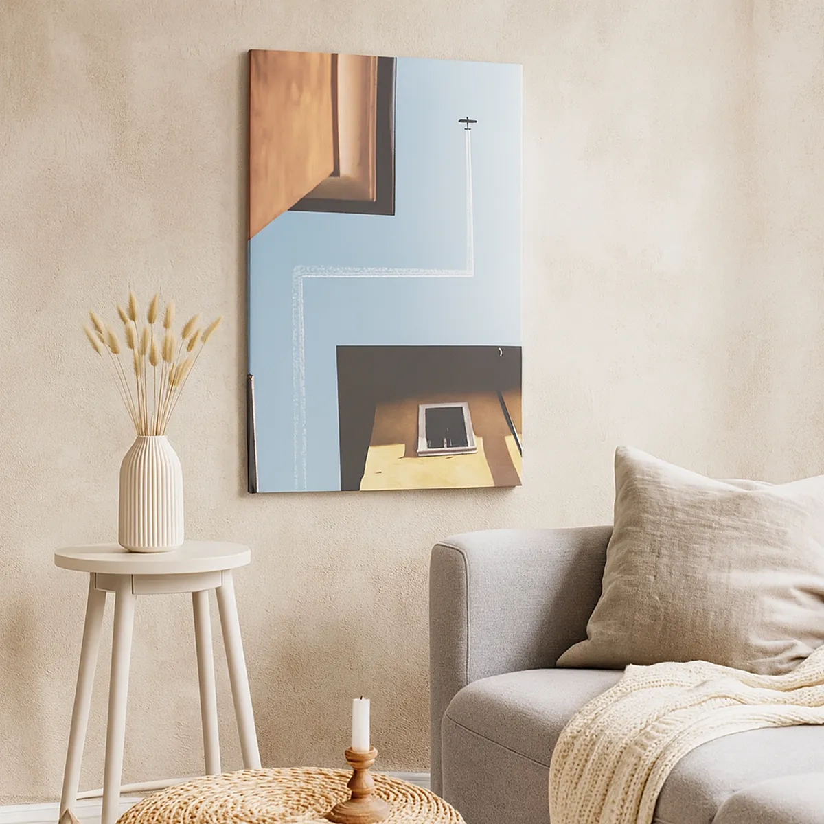 Obraz na plátně - Nad městským labyrintem - 50x70 cm