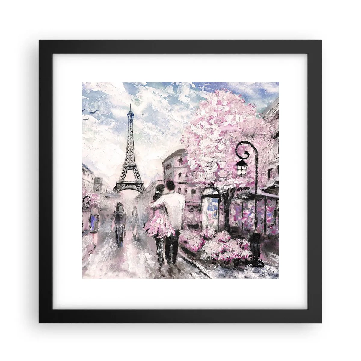 Plakát v černém rámu - Když se zamilovat, tak jenom v… - 30x30 cm