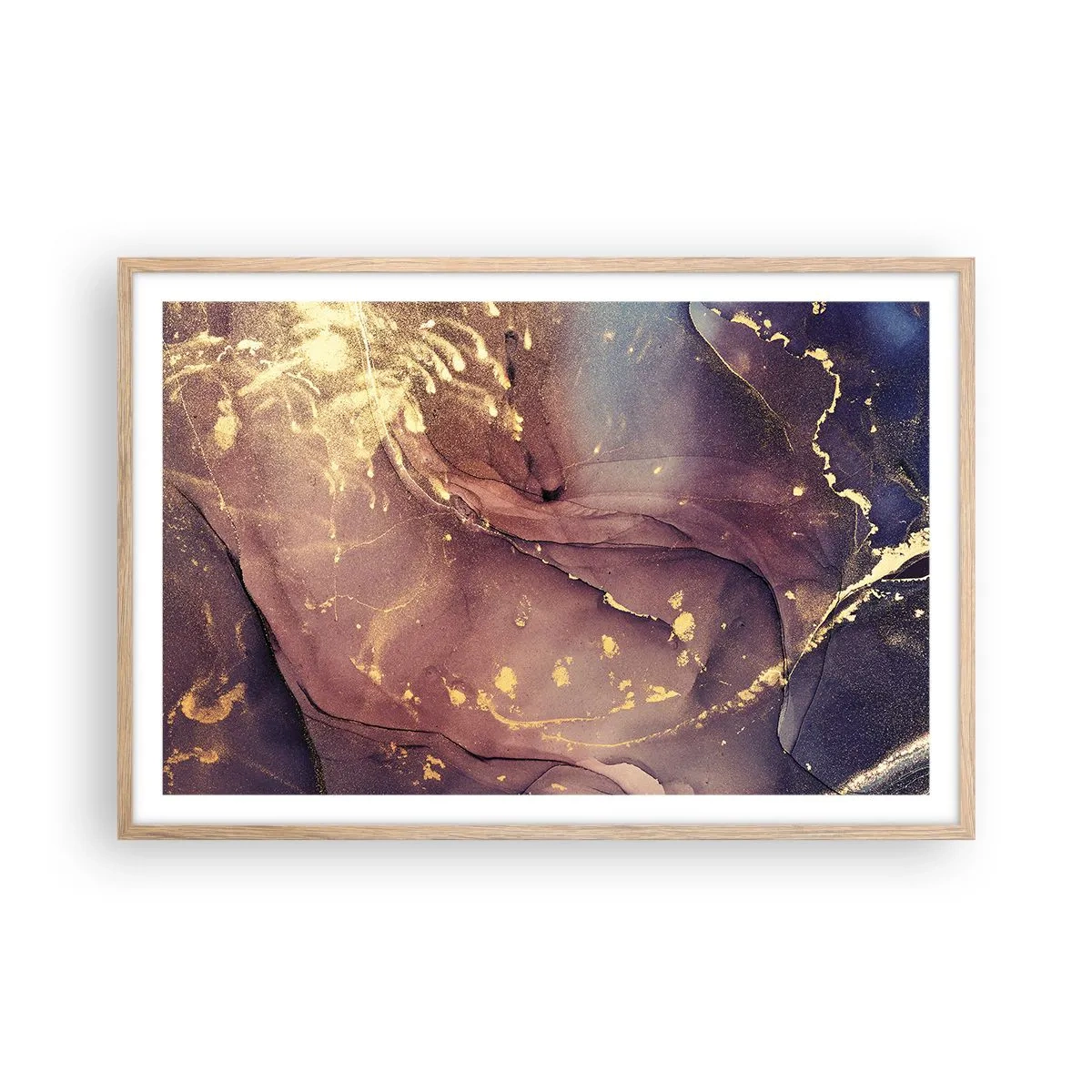 Plakát v rámu světlý dub - Hmota a duch - 91x61 cm