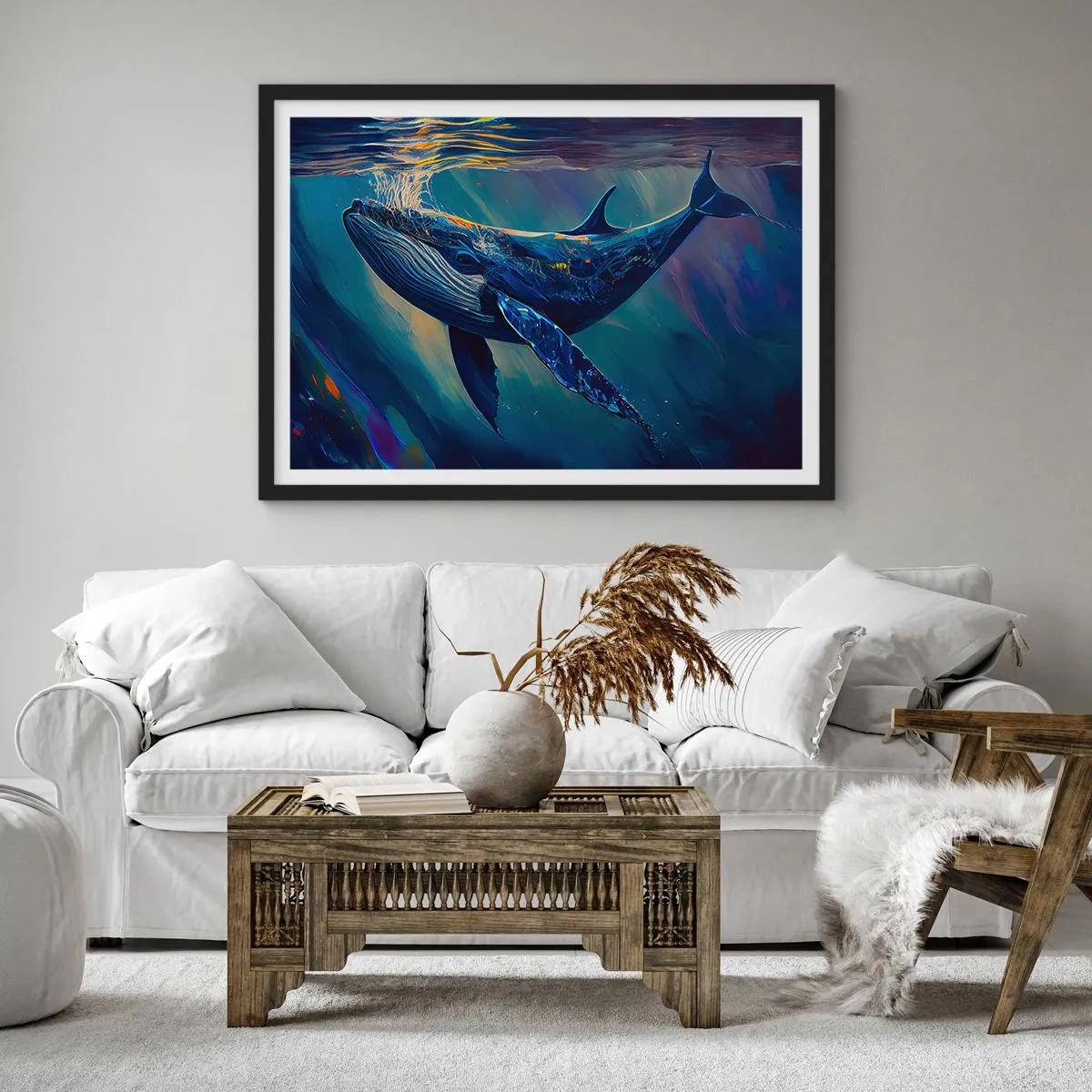 Plakát v černém rámu - Vítej v mém světě - 100x70 cm