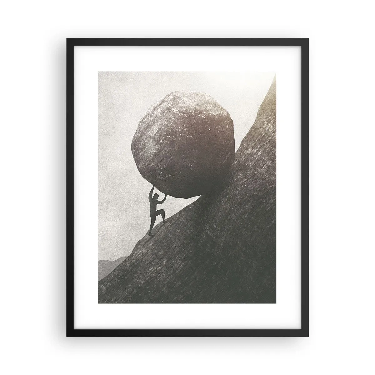 Plakát v černém rámu - Věřím, proti vší naději - 40x50 cm