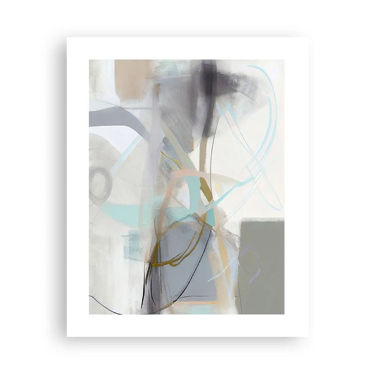 Plakát - Mlhavá abstrakce - 40x50 cm