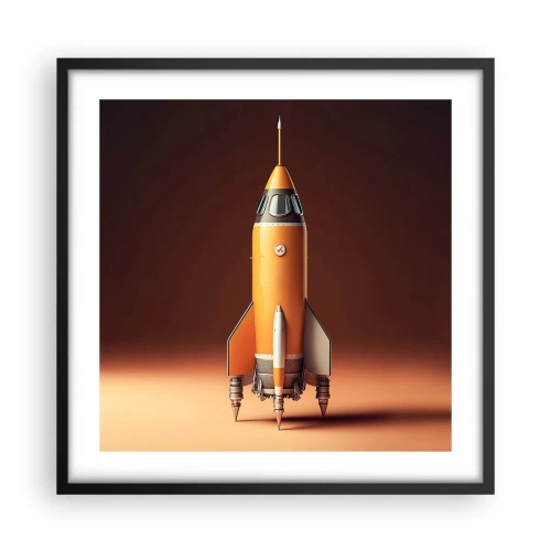 Plakát v černém rámu - Začíná to snem - 50x50 cm