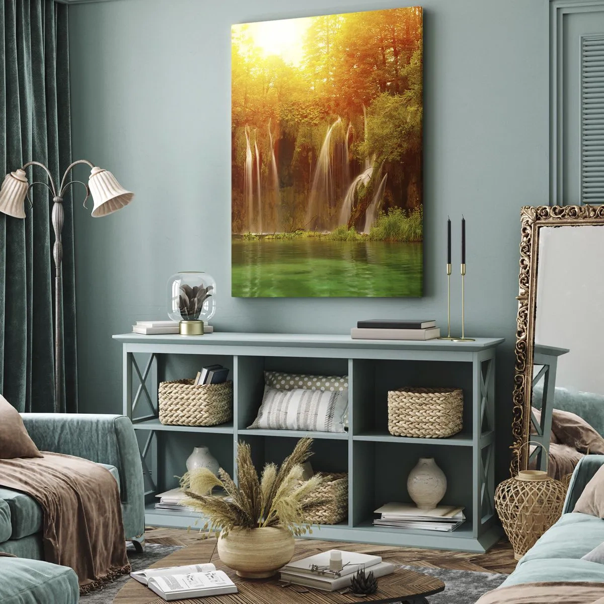 Obraz na plátně - Na sluncí a ve stínu - 45x80 cm