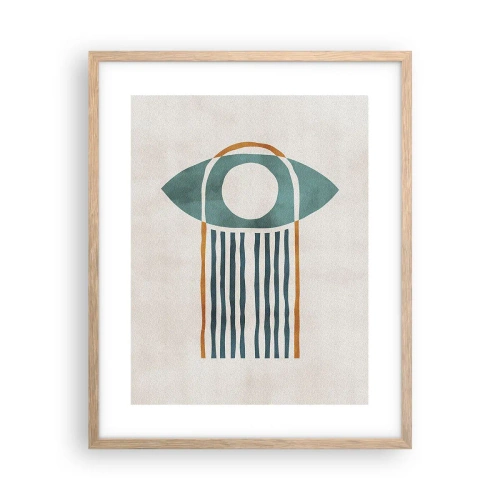 Plakát v rámu světlý dub - Znaky a rituály - 40x50 cm