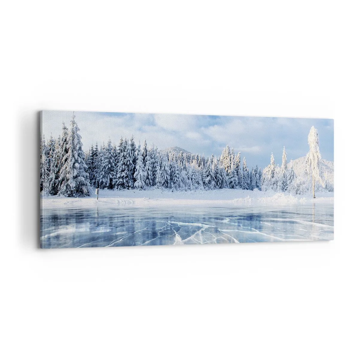 Obraz na plátně - Oslnivý a krystalický pohled - 100x40 cm
