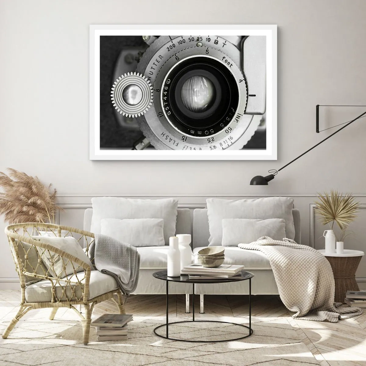 Plakát v bílém rámu - Příběh o Hollywoodu - 91x61 cm