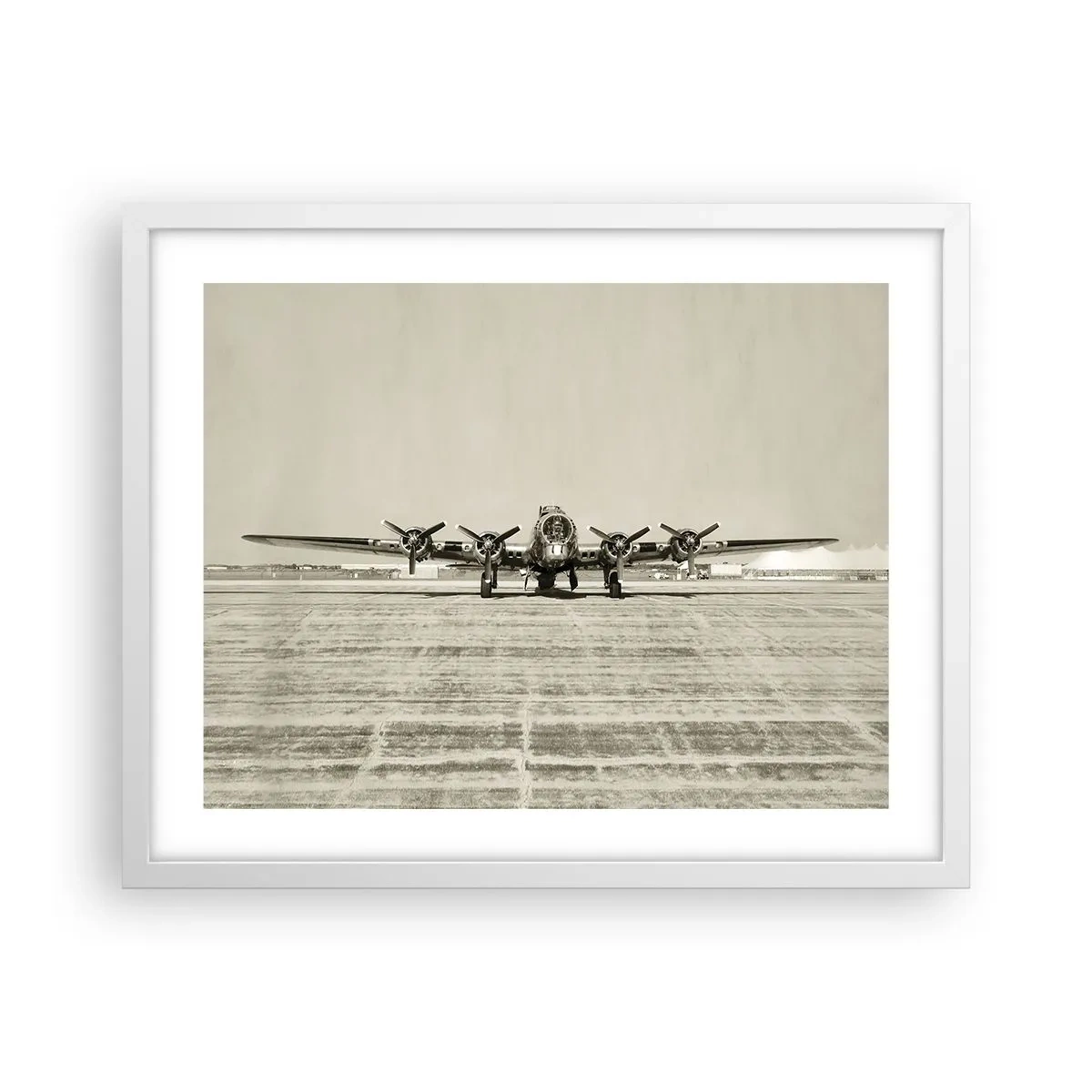 Plakát v bílém rámu - Jako vždy připraven - 50x40 cm