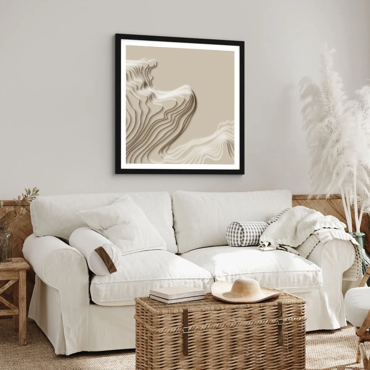 Plakát v černém rámu - Topografie umění - 40x40 cm