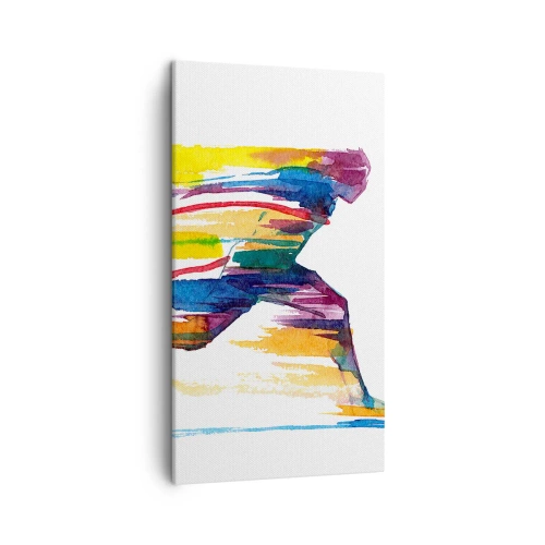 Obraz na plátně - Duhový běh - 45x80 cm