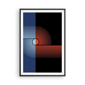 Plakát v černém rámu - V geometrickém objetí - 61x91 cm