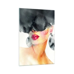 Obraz na skle - Tajemství elegance - 70x100 cm