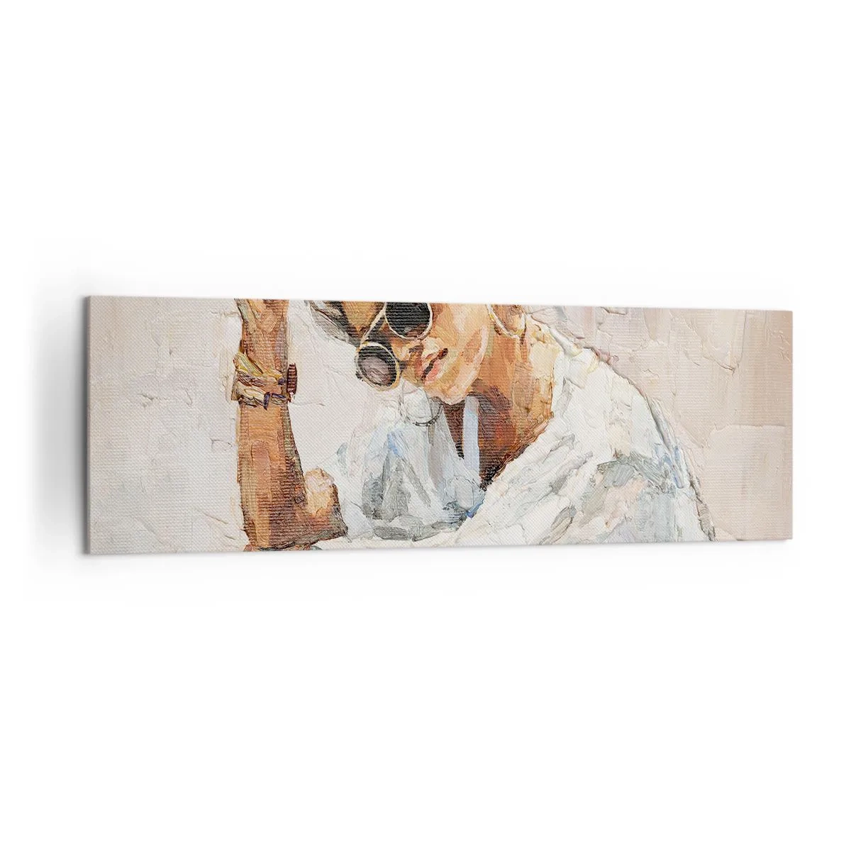 Obraz na plátně - Portrét v plném slunci - 160x50 cm