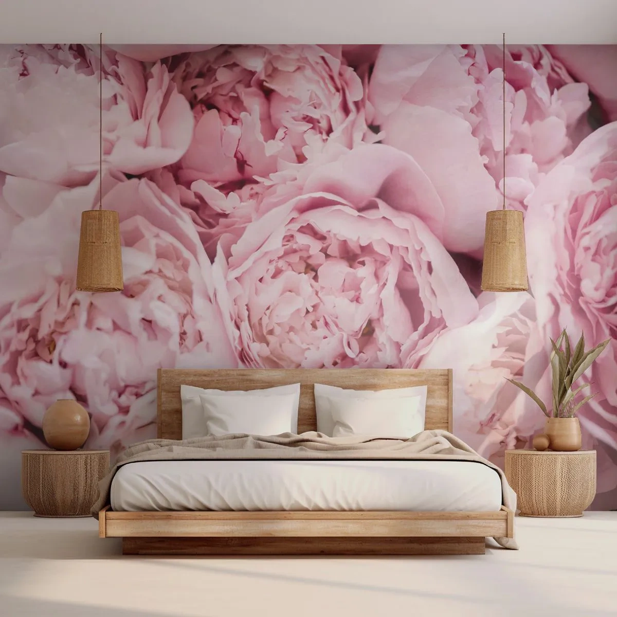 Fototapeta Samolepicí Deluxe Sticker - Přitulené a voňavé - Pivoňka, Květiny, Kytice květin - 250x175 cm