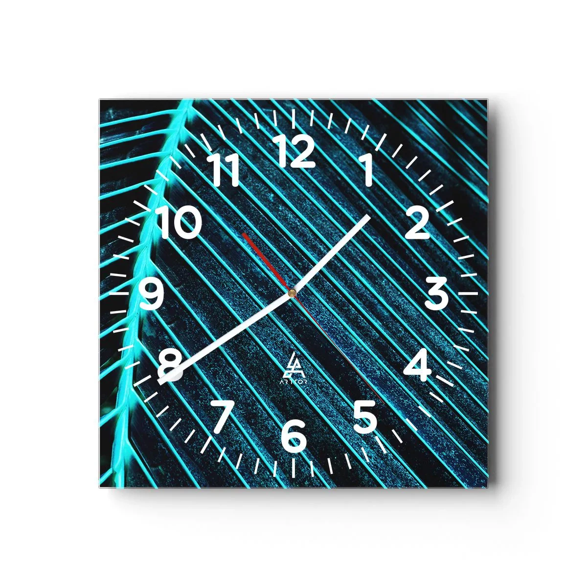 Nástěnné hodiny - Textura zeleně - 30x30 cm