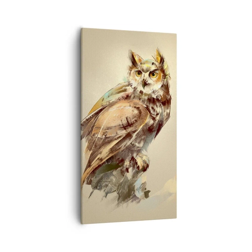 Obraz na plátně - Nejchytřejší sova - potvrdí doubrava - 55x100 cm