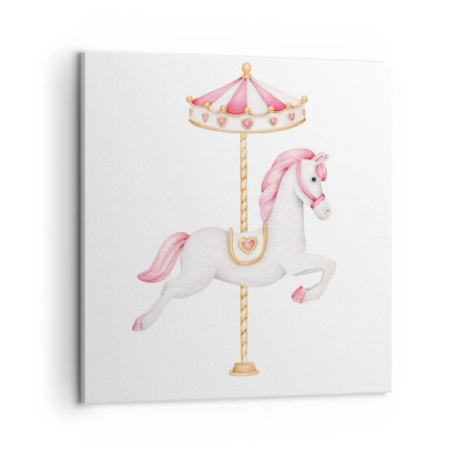 Obraz na plátně - Vyrazil z kopýtka - 50x50 cm