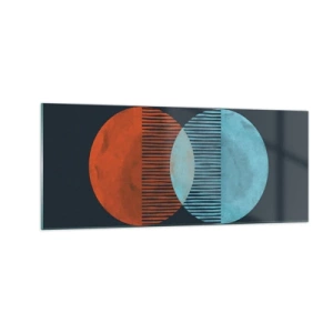 Obraz na skle - Astronomická fantazie - 100x40 cm