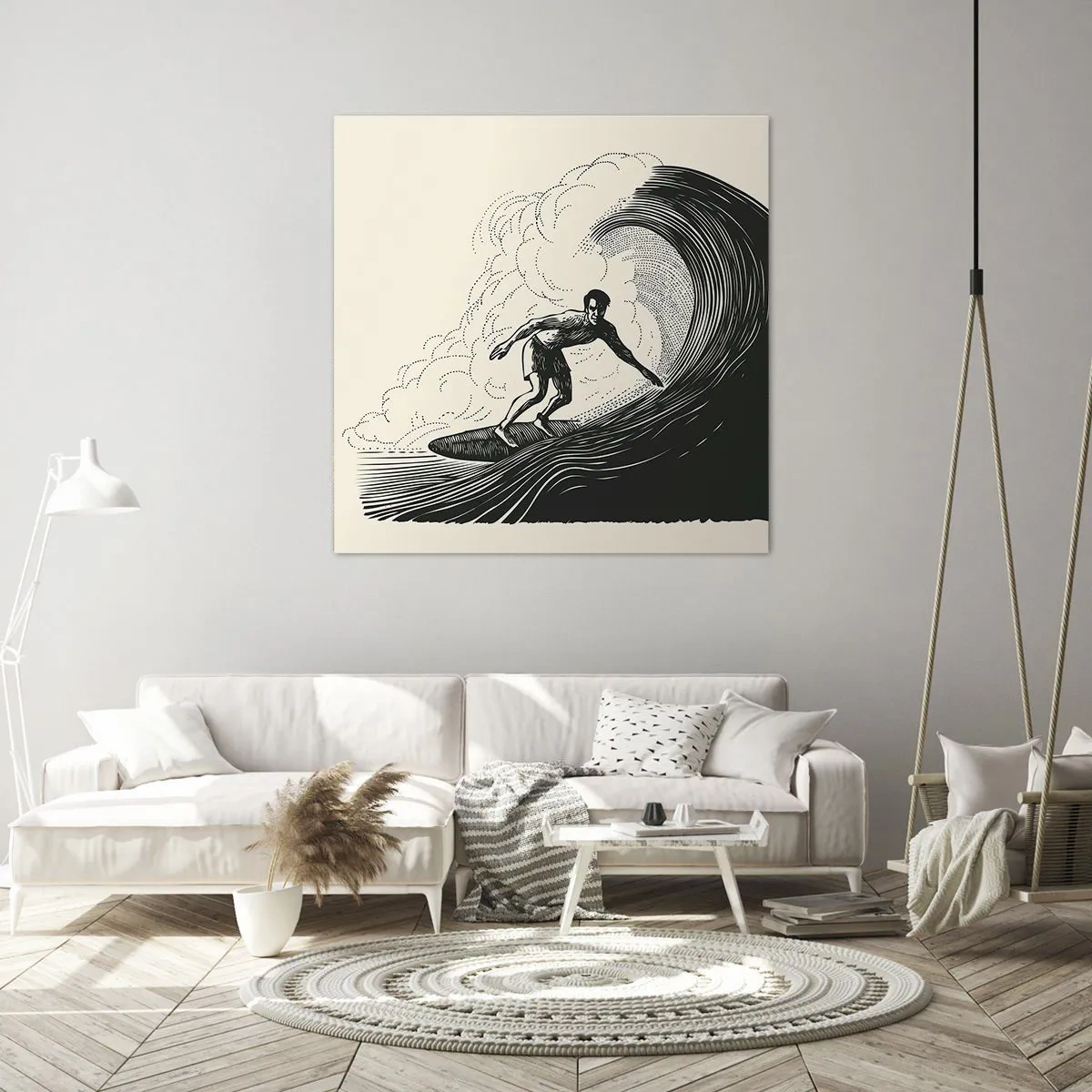 Obraz na plátně - Král vln - 70x70 cm