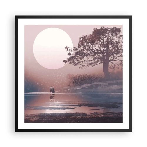 Plakát v černém rámu - Noční zázraky - 60x60 cm