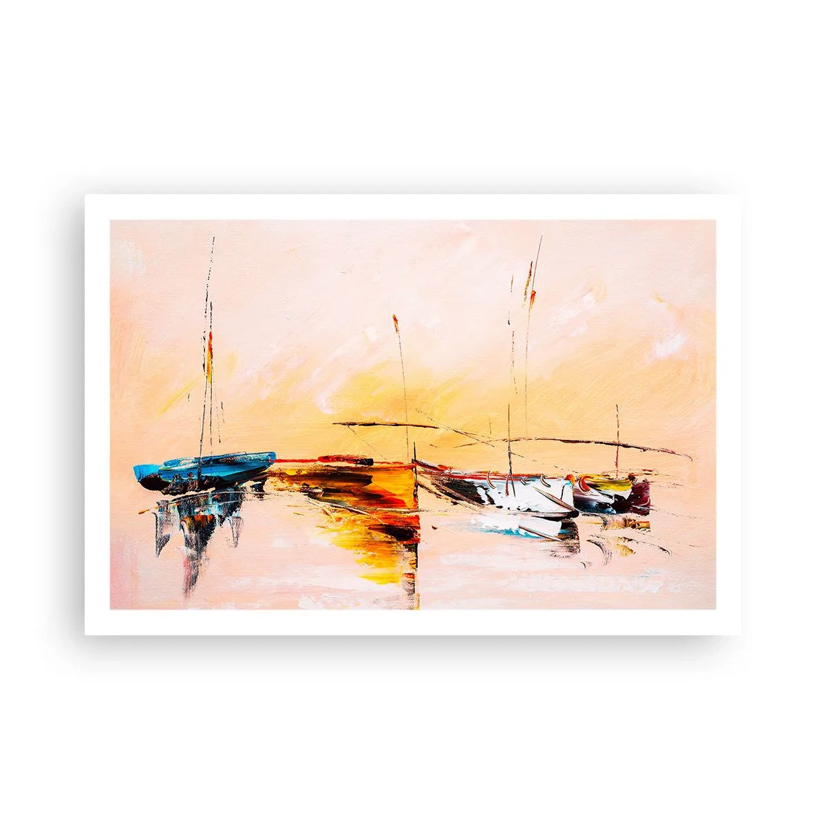 Plakát - Večer v přístavu - 91x61 cm