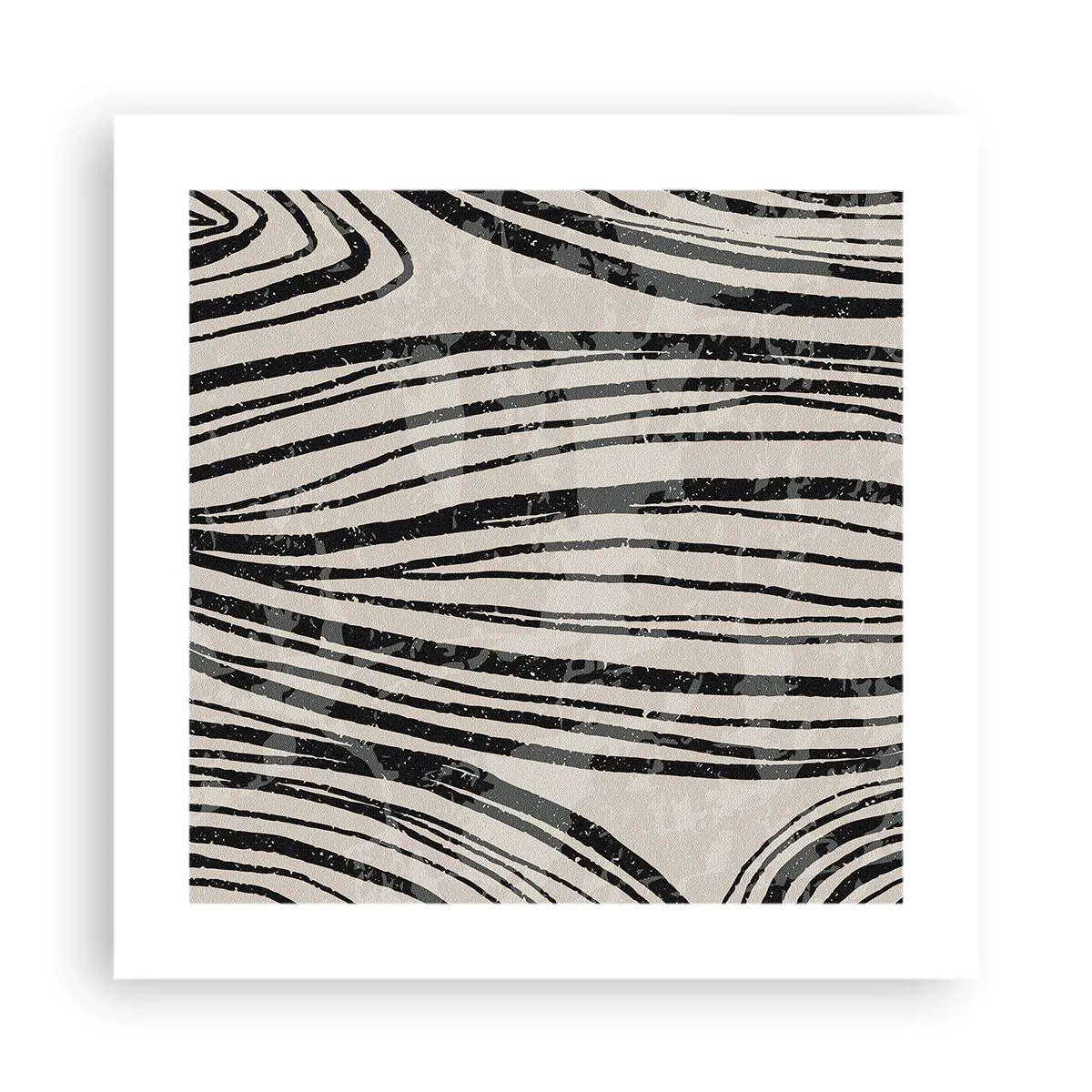 Plakát - Močál s liniemi - 40x40 cm
