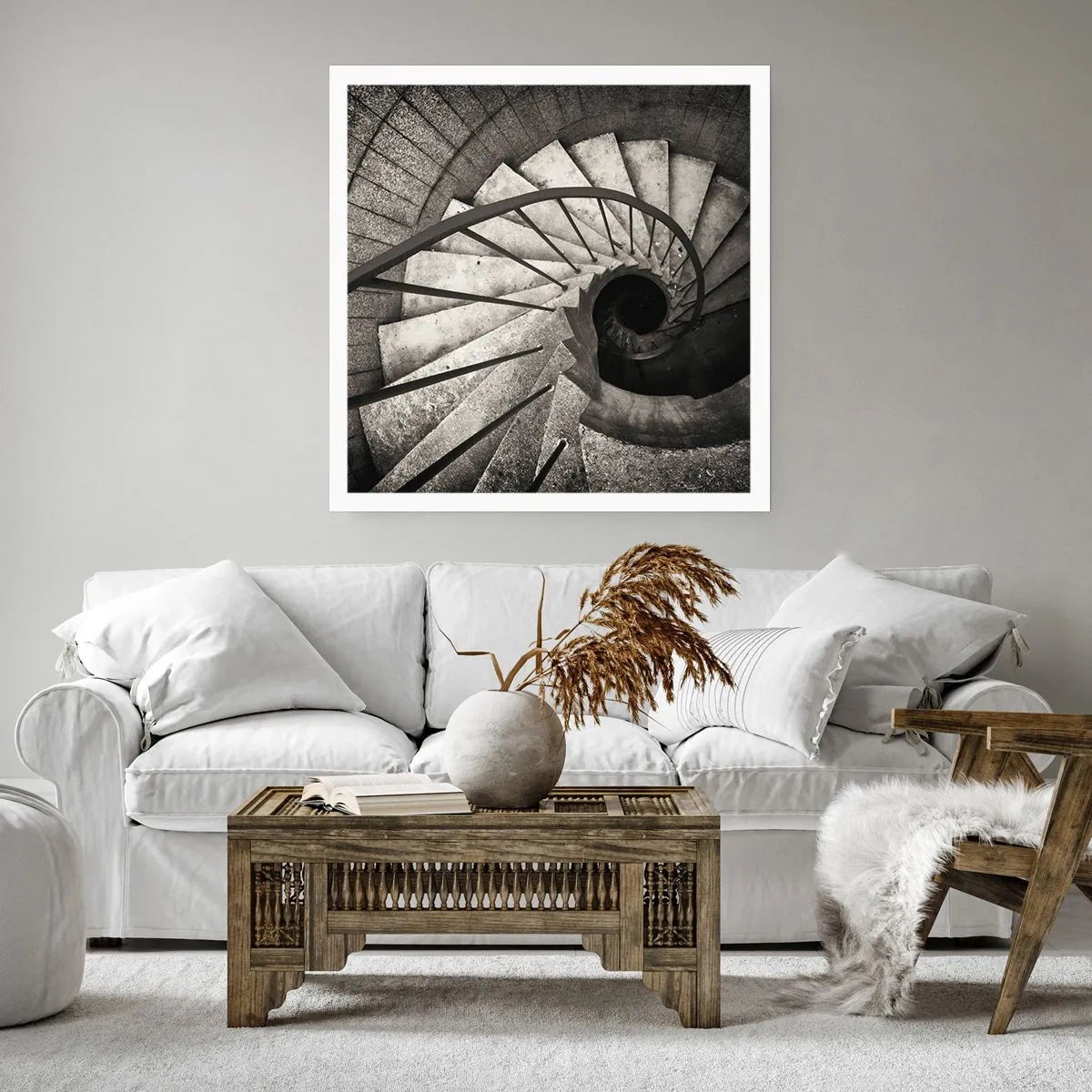 Plakát - Nahoru po schodech, dolů po schodech - 40x40 cm