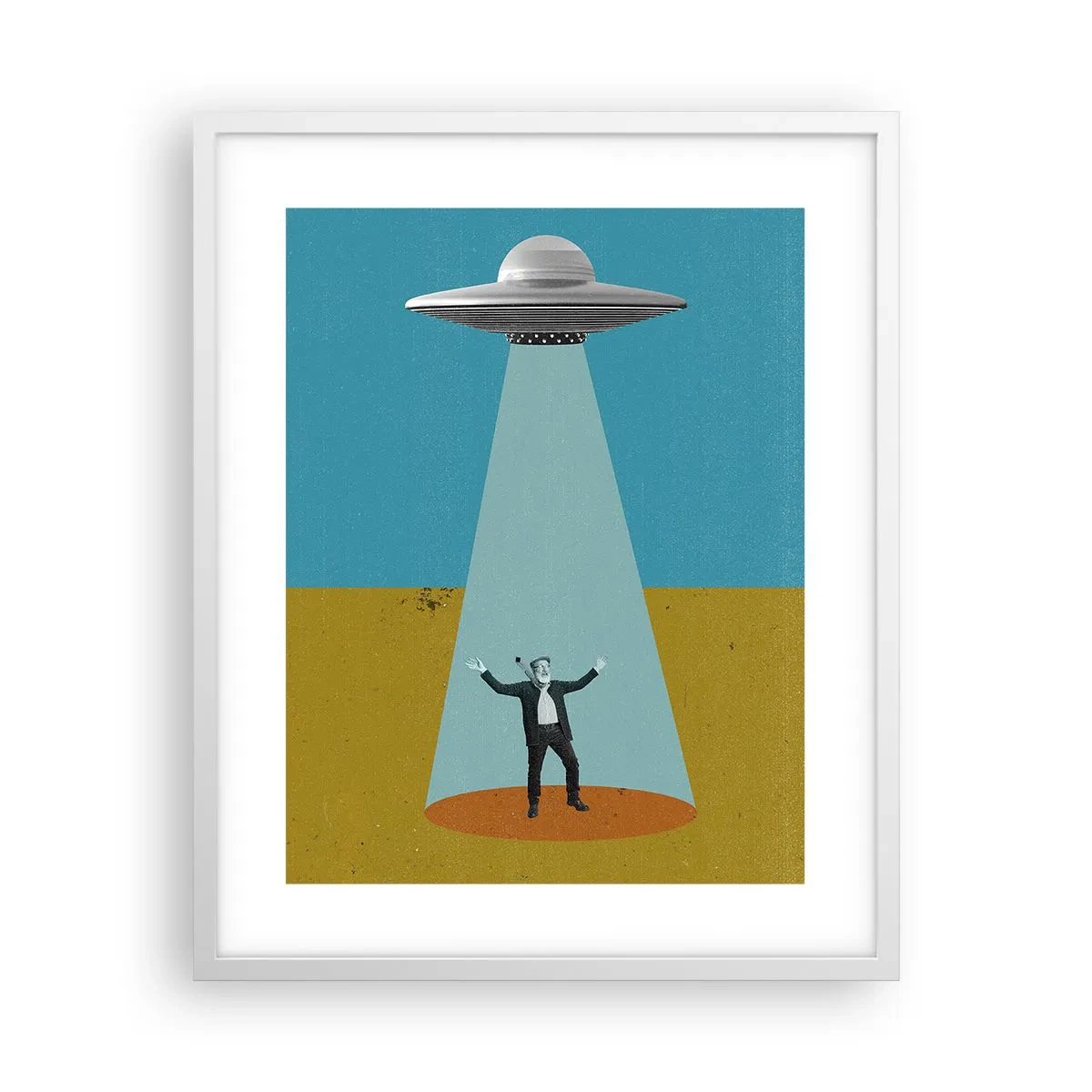 Plakát v bílém rámu - Blízké setkání - 40x50 cm