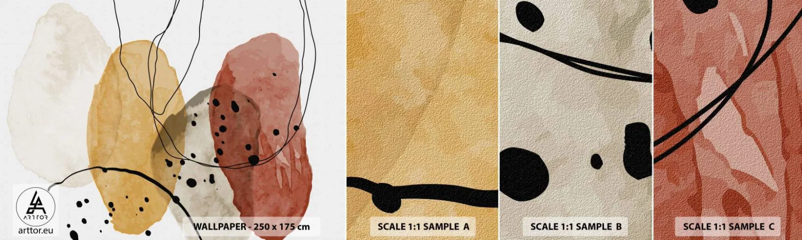 Fototapeta Vzorek Standard Eco - Jako lehký, průzračný vzduch - Abstrakce, Kus, Moderní umění - 100x30 cm
