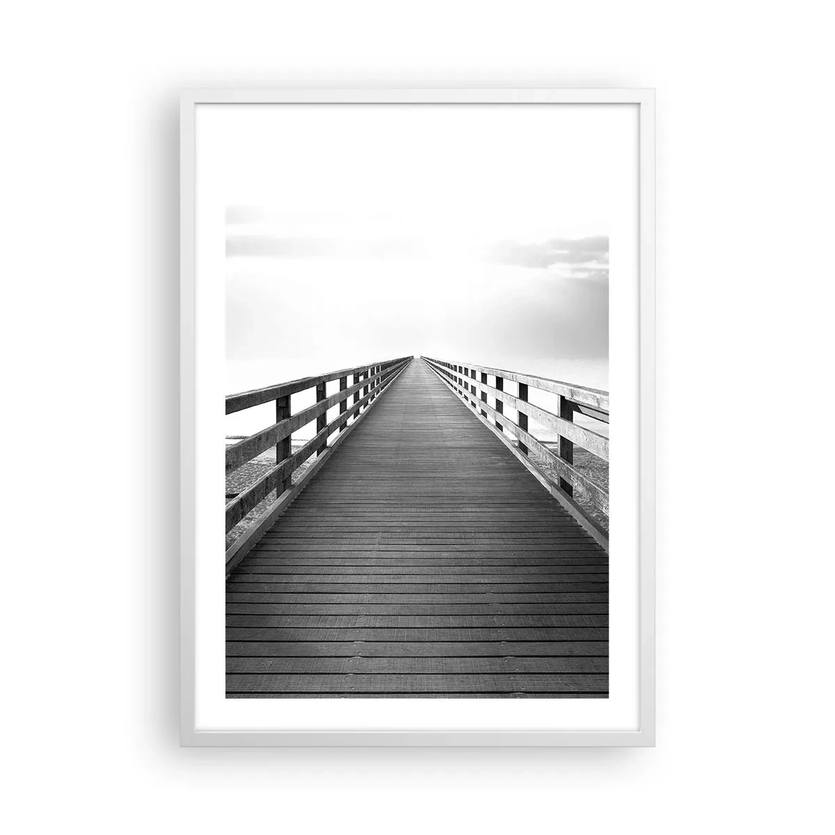 Plakát v bílém rámu - Do dálky… - 50x70 cm