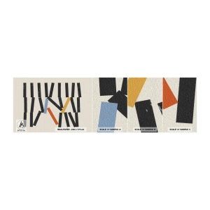 Vzor Fototapety Samolepicí Deluxe Sticker - Domino – kompozice - Minimalismus, Bederní, Moderní - 100x30 cm