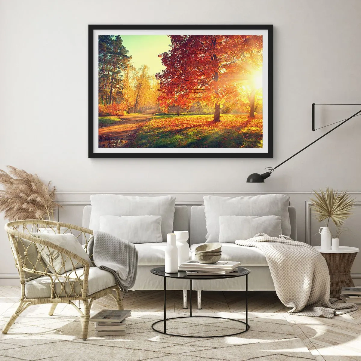 Plakát v černém rámu - Rudé je krásné - 70x50 cm