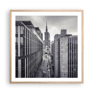 Plakát v rámu světlý dub - Varšavské údolí - 60x60 cm