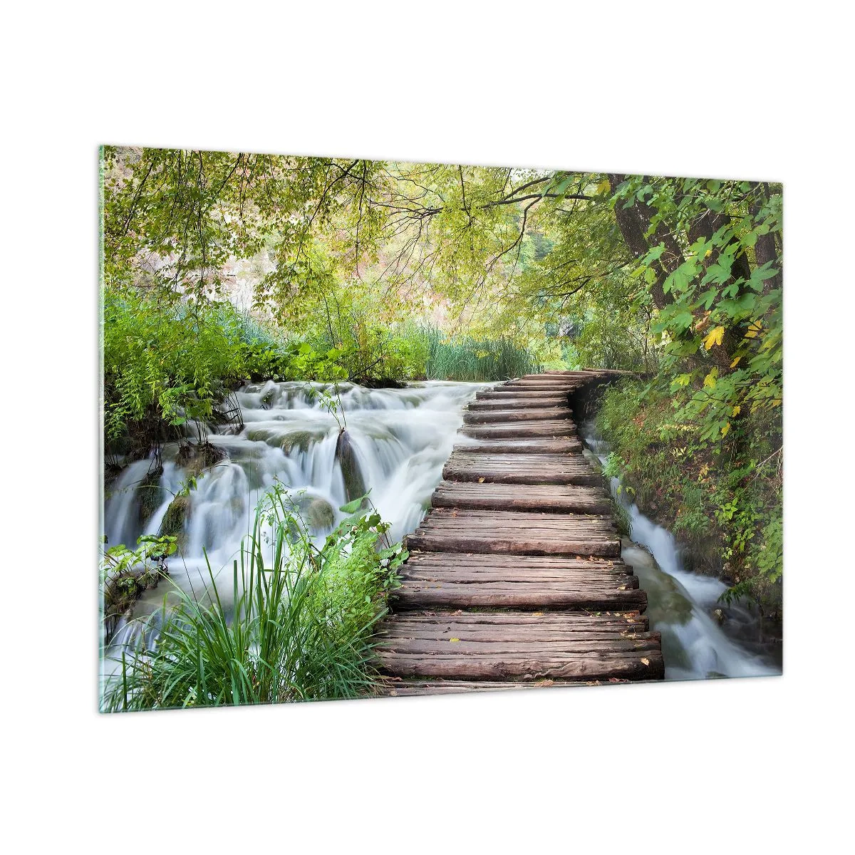 Obraz na skle - Voda není vůbec tichá - 100x70 cm