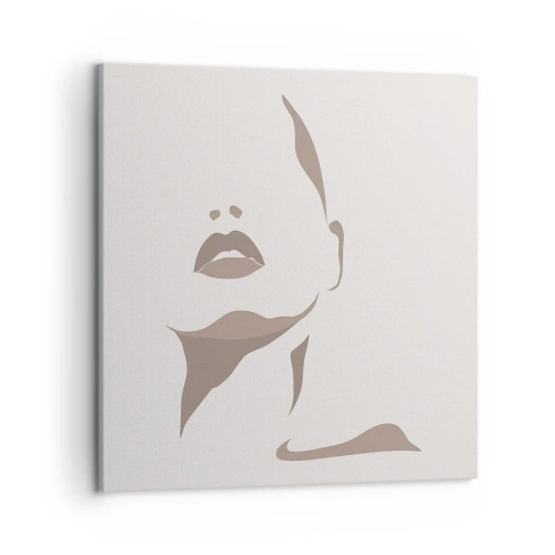 Obraz na plátně - Stvořená ze světla a stínu - 50x50 cm