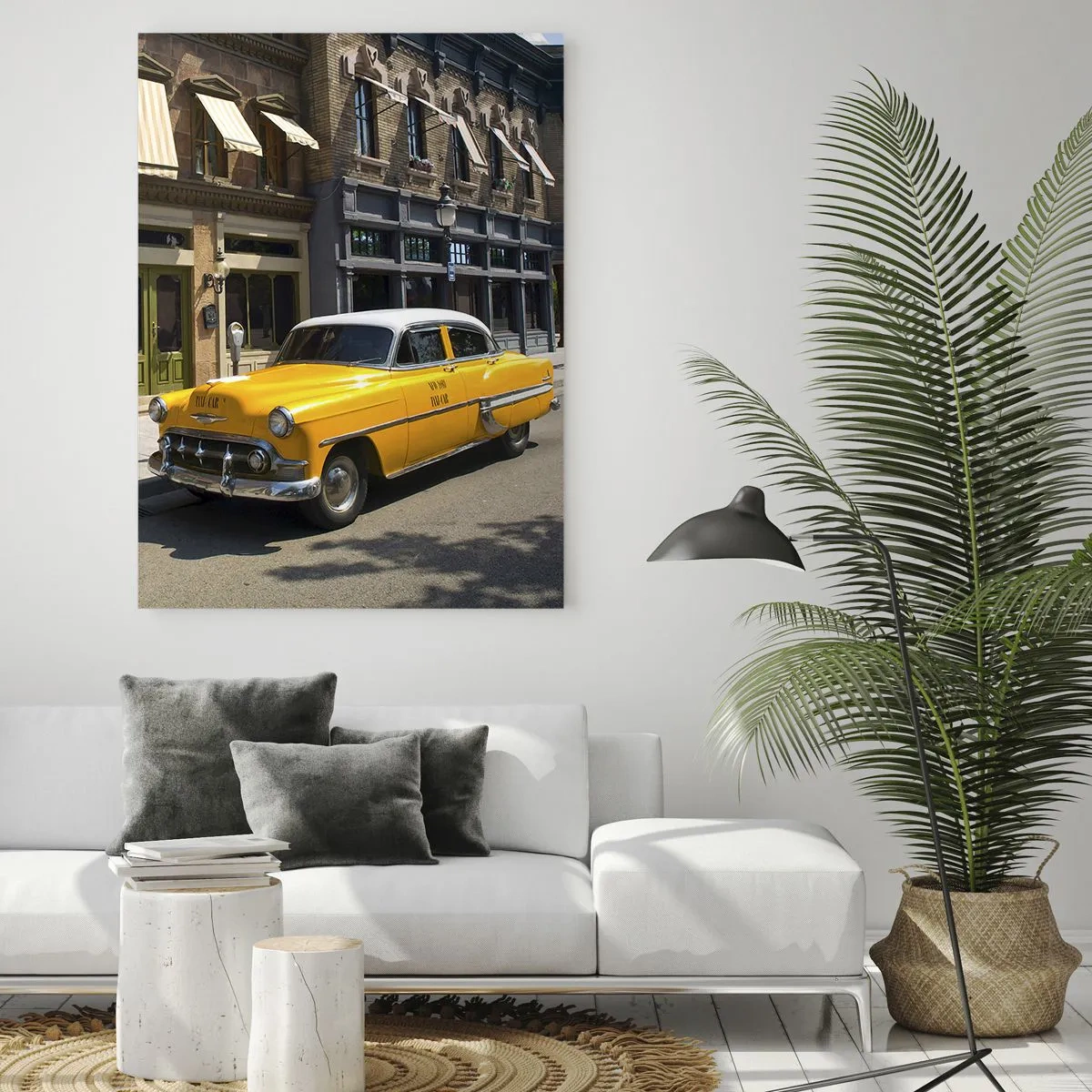Obraz na skle - Kdysi dávno v Americe - 50x70 cm