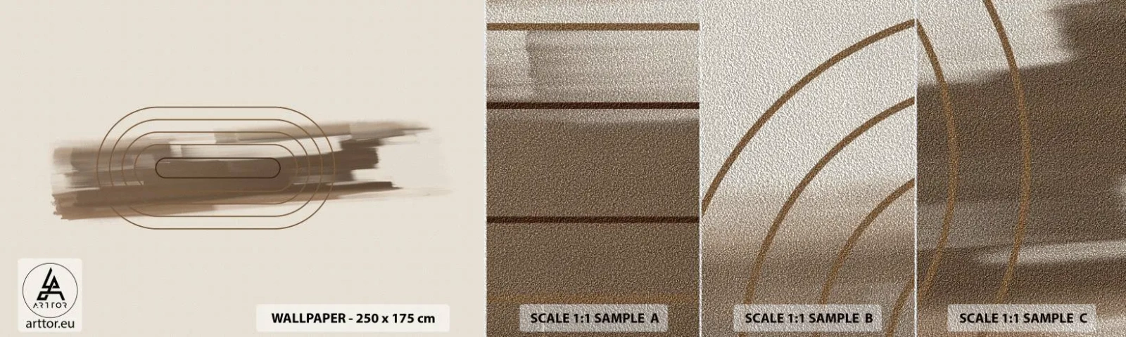 Vzor Fototapety Premium Sand - Závan šedi - Abstrakce, Kus, Moderní umění - 100x30 cm