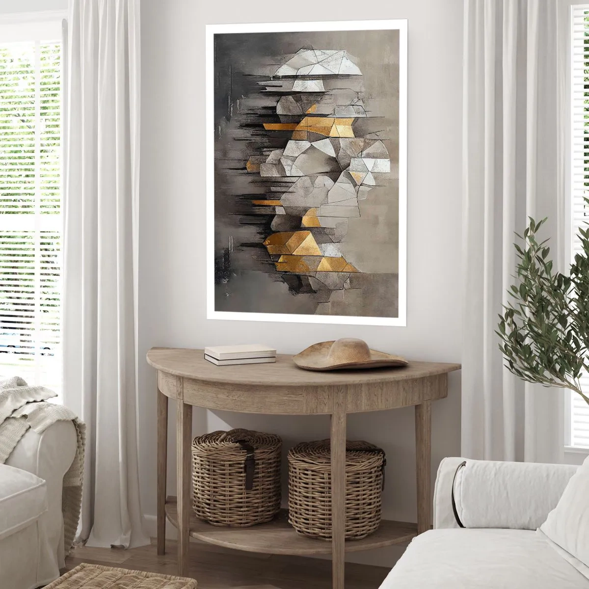 Plakát - Kompozice z ledu a světla - 70x100 cm