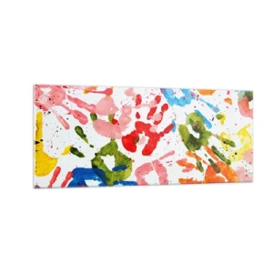 Obraz na skle - Jdi ve stopách - 100x40 cm