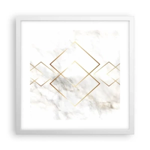 Plakát v bílém rámu - Pohled na nekonečno - 40x40 cm