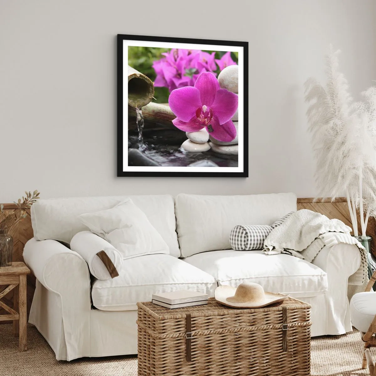 Plakát v černém rámu - Už odpočíváš - 60x60 cm