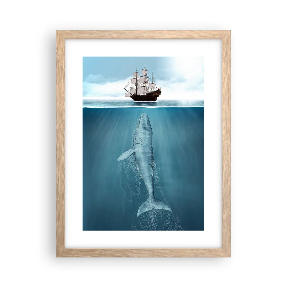 Plakát v rámu světlý dub - Lepší nevědět - 30x40 cm