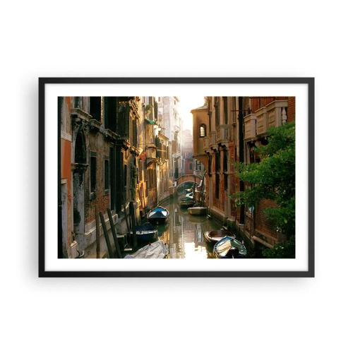 Plakát v černém rámu - V benátském zákoutí - 70x50 cm
