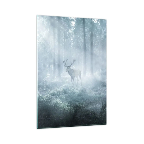 Obraz na skle - Ranní obchůzka sídliště - 80x120 cm
