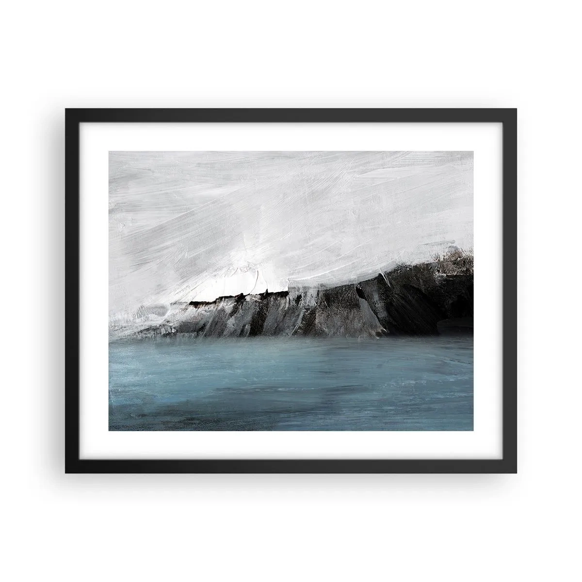 Plakát v černém rámu - Voda – země: střet živlů - 50x40 cm