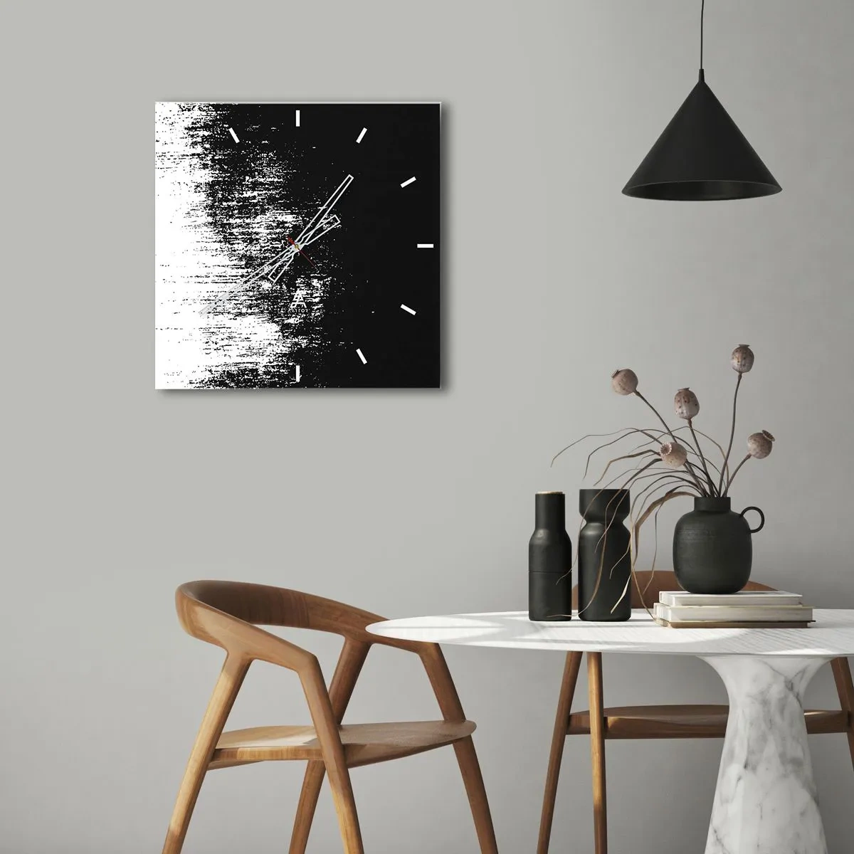 Nástěnné hodiny - Vítězem se stává… - 30x30 cm